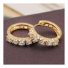 Earrings 18K Gold Galvanized Zircon - Mega Save Wholesale & Retail - 3