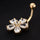 Body Puncture Flower Navel Buckle Ring Nail - Mega Save Wholesale & Retail - 3