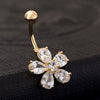 Body Puncture Flower Navel Buckle Ring Nail - Mega Save Wholesale & Retail - 4
