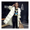 Middle Long Down Coat Woman Casual Coat   white   S - Mega Save Wholesale & Retail - 2