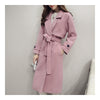 Slim Coat Middle Long Woman Fashionable   pink   S - Mega Save Wholesale & Retail - 1