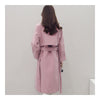 Slim Coat Middle Long Woman Fashionable   pink   S - Mega Save Wholesale & Retail - 3