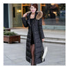 Long Down Coat Plus Size Big Fur Collar Slim Thick    black    S - Mega Save Wholesale & Retail - 2