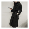 Slim Coat Middle Long Woman Fashionable   black    S - Mega Save Wholesale & Retail - 3