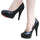 High Heel Superior PU Fashionable Women Thin Shoes   black - Mega Save Wholesale & Retail - 1