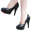 High Heel Superior PU Fashionable Women Thin Shoes   black  35 - Mega Save Wholesale & Retail