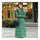 Long Down Coat Plus Size Big Fur Collar Slim Thick    green    S - Mega Save Wholesale & Retail - 1