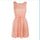 Drawstring Lace-up Dress Hollow Summer  pink   S - Mega Save Wholesale & Retail - 1