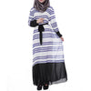 Muslim Chiffon Robe Women Garments Long Dress   sapphire blue - Mega Save Wholesale & Retail - 1