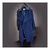 Wind Coat Long Sleeve Slim Middle Long Woman Attire   navy   S - Mega Save Wholesale & Retail - 1