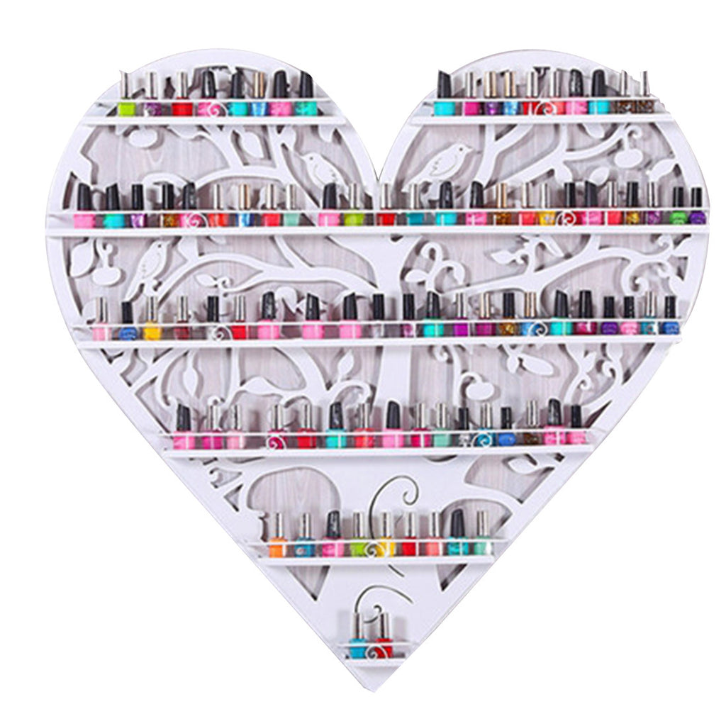 Kleinwort Iron multilayer polish rack creative heart-shaped perfume rouge cosmetic display rack - Mega Save Wholesale & Retail - 1