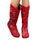 Vintage Beijing Cloth Shoes Embroidered Boots red - Mega Save Wholesale & Retail - 1