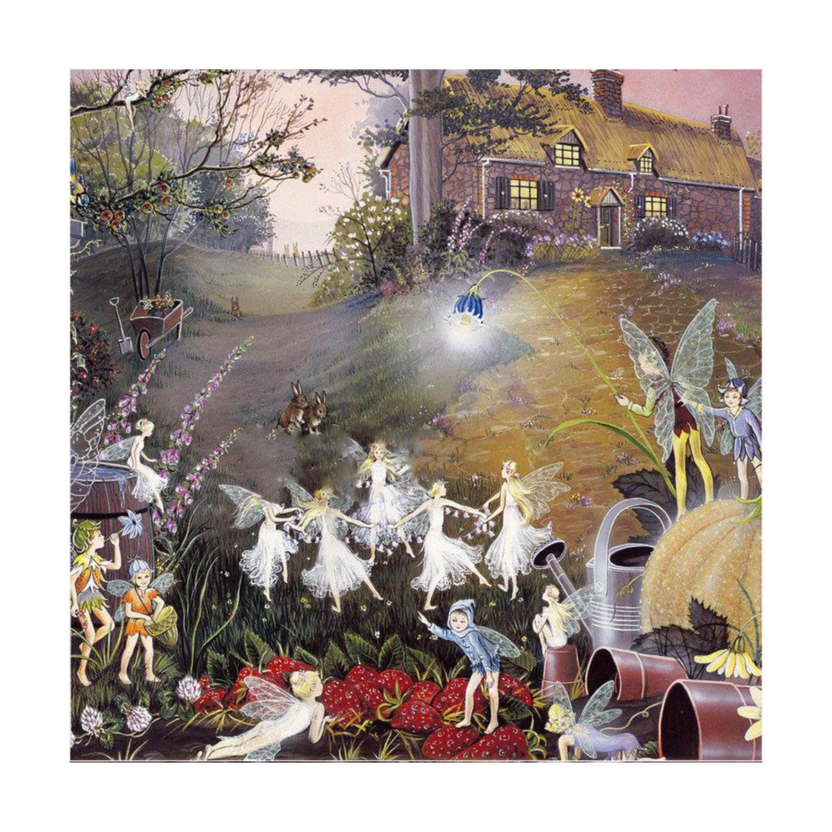 decoration painting angel oil painting cartoon dream forest without frame cotton for painting - Mega Save Wholesale & Retail - 1