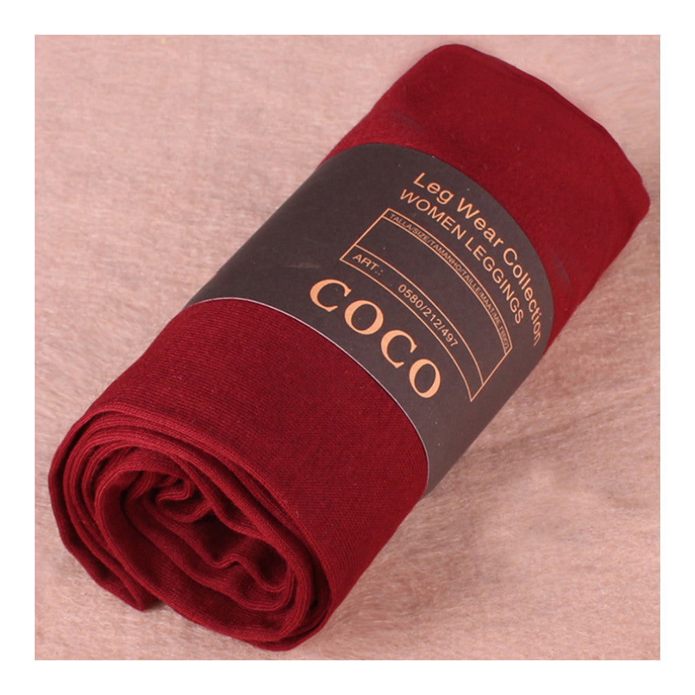 Plus Size Modal Pencil Pants Leggings   wine red   S - Mega Save Wholesale & Retail - 1