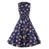 Summer Sleeveless Printing Big Peplum Dress   S - Mega Save Wholesale & Retail - 3