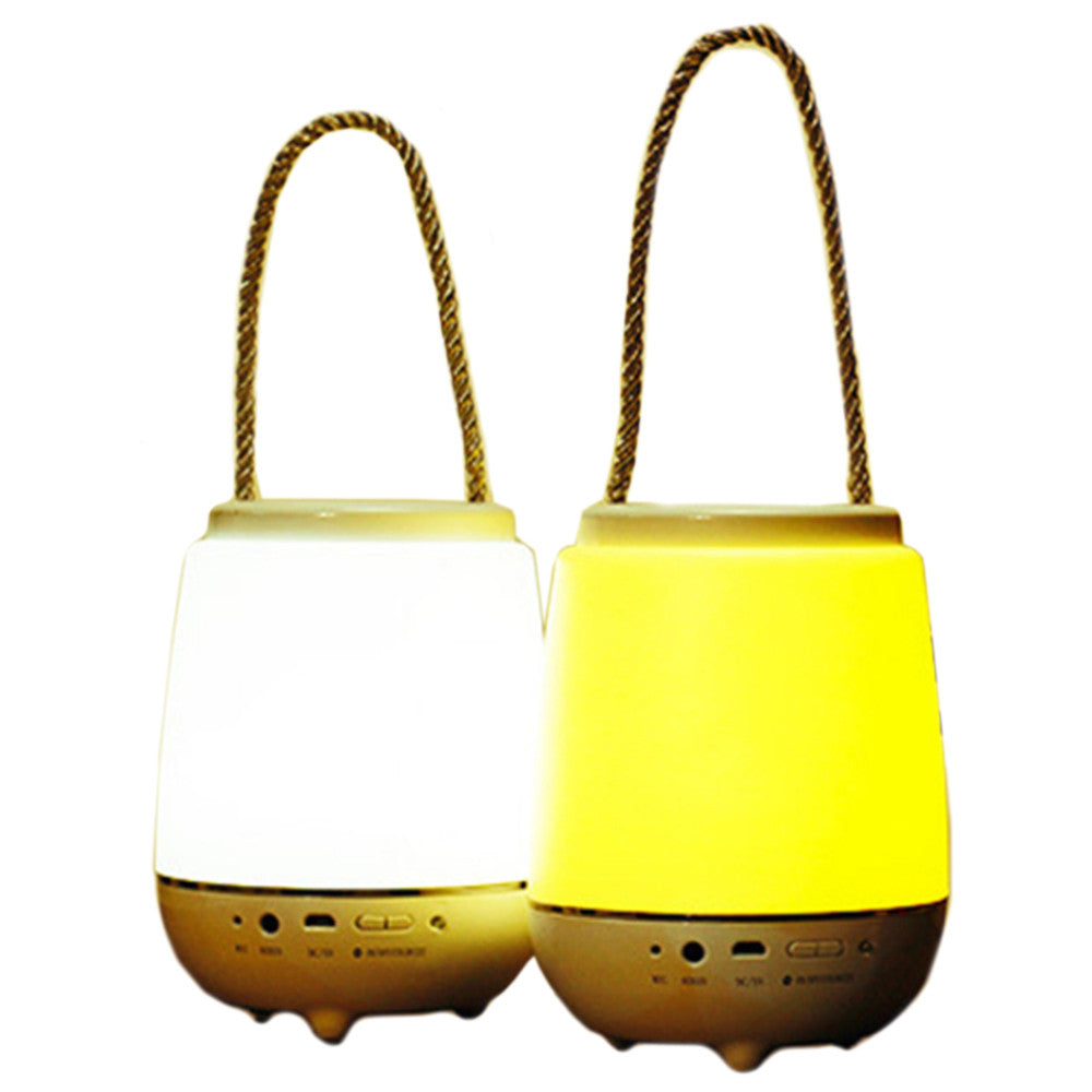 Portable handheld wireless bluetooth speaker outdoor LED night light lamp - Mega Save Wholesale & Retail - 1