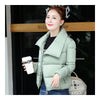 Winter Short Down Coat Woman Thick Warm Fashionable   pea green   M - Mega Save Wholesale & Retail - 3