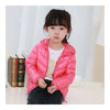 Child Thin Light Stripe Down Coat Warm Hooded Boy Girl   pink   100cm - Mega Save Wholesale & Retail - 1
