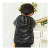 Child Thin Light Stripe Down Coat Warm Hooded Boy Girl   black   100cm - Mega Save Wholesale & Retail - 2