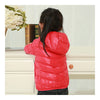 Child Thin Light Stripe Down Coat Warm Hooded Boy Girl   red   100cm - Mega Save Wholesale & Retail - 2
