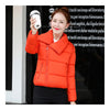 Winter Short Down Coat Woman Thick Warm Fashionable   orange   M - Mega Save Wholesale & Retail - 2