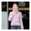 Winter Short Down Coat Woman Thick Warm Fashionable   light pink   M - Mega Save Wholesale & Retail - 3