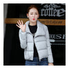 Winter Short Down Coat Woman Thick Warm Fashionable   grey   M - Mega Save Wholesale & Retail - 3