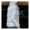 Winter Short Down Coat Woman Thick Warm Fashionable   grey   M - Mega Save Wholesale & Retail - 5