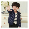 Child Thin Light Stripe Down Coat Warm Hooded Boy Girl   navy   100cm - Mega Save Wholesale & Retail - 2