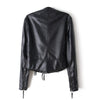 Winter Faux Leather Coat Tassel PU Slim    S - Mega Save Wholesale & Retail - 3