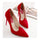 Suede Night Club Pointed Thin High Heel Shoes Low-cut   red - Mega Save Wholesale & Retail - 2