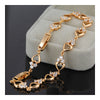 18K Gold Galvanized Loving Heart Austrian Zircon Bracelet - Mega Save Wholesale & Retail - 2