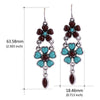 New fashion exquisite earrings wholesale European and American big long section of the teardrop-shaped earrings resin factory outlets   BLUE - Mega Save Wholesale & Retail - 2