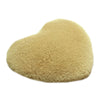 Solid Color Thick Fluff Heart Door Ground Foot Mat Carpet   light camel   40*50cm - Mega Save Wholesale & Retail