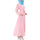Embroidery Long Sleeve Muslim Long Dress  pink - Mega Save Wholesale & Retail - 2