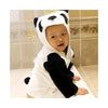 15 Color Children Bathrobe Pure Cotton Good Hydroscopicity Cartoon Cute Sleepwear Pajamas   Black and white panda