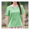 Splicing Slim Stand Collar Short Sleeve T-shirt   green  M - Mega Save Wholesale & Retail - 1