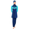 Muslim Swimwear Burqini Bathing Suit Woman   sapphire blue   S - Mega Save Wholesale & Retail - 1