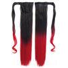 Magic Tape Gradient Ramp Horsetail Wig Straight    BlackTRed - Mega Save Wholesale & Retail