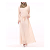 Malaysian Muslim Women Garments Dress Solid Color   skin color - Mega Save Wholesale & Retail - 1