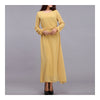 Malaysian Muslim Women Garments Dress Solid Color   yellow - Mega Save Wholesale & Retail - 1