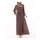 Malaysian Muslim Women Garments Dress Solid Color   coffee - Mega Save Wholesale & Retail - 1