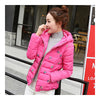 Winter Slim Embroidered Hooded Woman Down Coat   rose    M - Mega Save Wholesale & Retail - 3