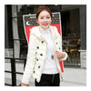 Winter Slim Embroidered Hooded Woman Down Coat   cream white   M - Mega Save Wholesale & Retail - 3