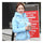 Winter Slim Embroidered Hooded Woman Down Coat   water blue   M - Mega Save Wholesale & Retail - 1