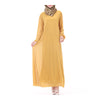 Malaysian Muslim Women Garments Dress Solid Color   color of loess - Mega Save Wholesale & Retail - 1
