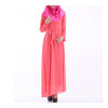 Malaysian Muslim Women Garments Dress Solid Color  watermelon red - Mega Save Wholesale & Retail - 1