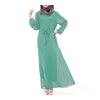 Malaysian Muslim Women Garments Dress Solid Color   water color - Mega Save Wholesale & Retail - 1
