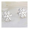 925 Pure Silver Snowflake Ear Studs - Mega Save Wholesale & Retail - 1