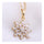 Snowflake Gold Platinum Galvanized Short Sweater Chain Clavicle Necklace   gold plated white zircon - Mega Save Wholesale & Retail - 1